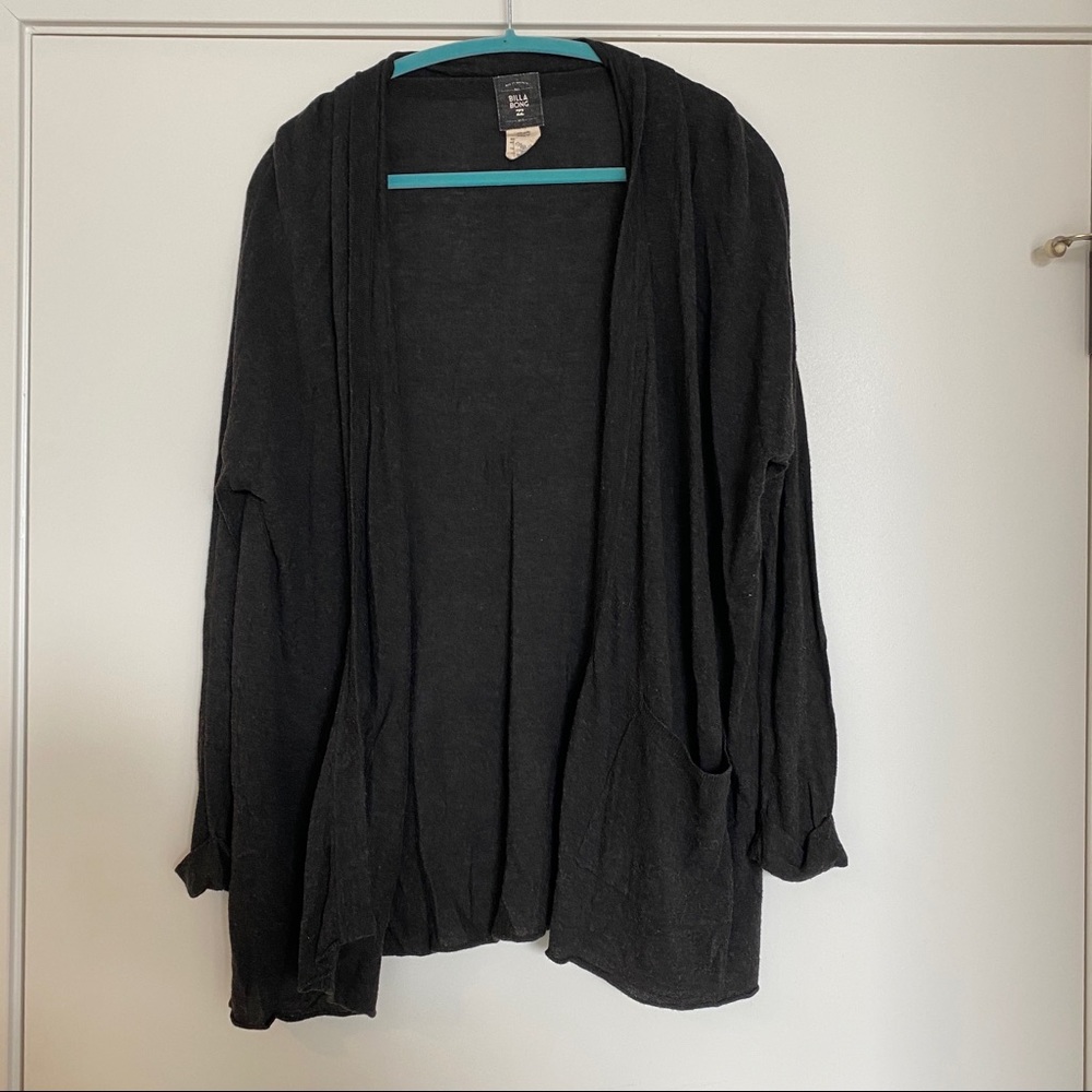 Charcoal Grey Cardigan, Size Large